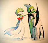 Gardevoir Iron Valiant Watercolor